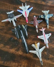 Lot of 7 Diecast Military Fighter Jets Bombers Planes Airplanes Assorted 
