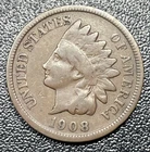 1908 S Indian Head Cent Penny 1c VG Very Good Key Date Coin