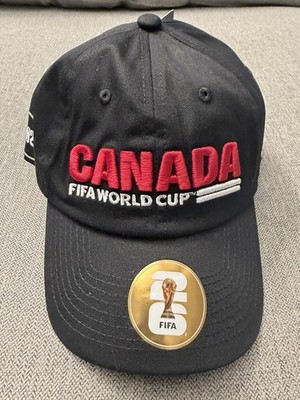 Outerstuff Canada FIFA World Cup 2026 Men's Cap Black Red White Official