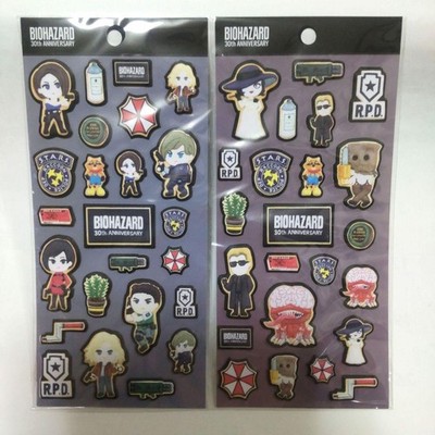 Capcom Resident Evil 30th Sweets Puckered Sticker Set: Leon, Wesker,