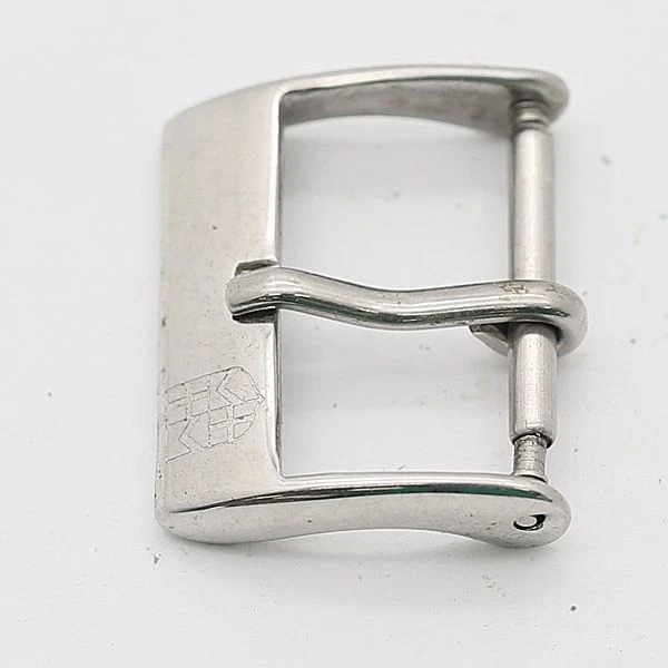 Correa de reloj Frederique Constant con hebilla para hombre piezas plateadas 16 mm usada Japón Foto 2 de 3