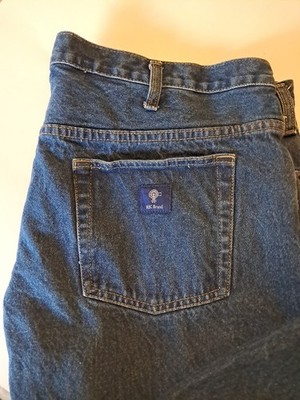 RK Brand Denim Baggy Loose Jeans Men's Size 42x34 Straight Leg Dark Wash Blue
