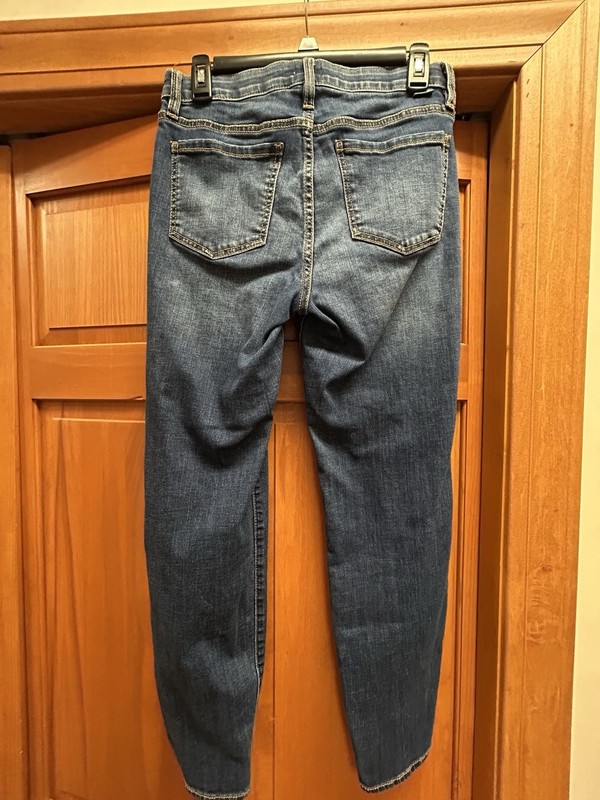 Jag Women's Cecilia Skinny Jeans Size 6 Dark Blue Mid Rise 29" Inseam Y2K