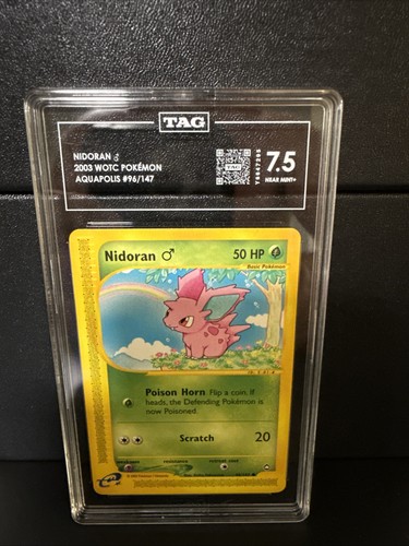 Nidoran ♂ graded TAG 7.5 for sale on eBay