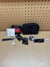 TUMI Bag Black Zip Pouch Travel Case Amenity Kit Delta Toiletries Business