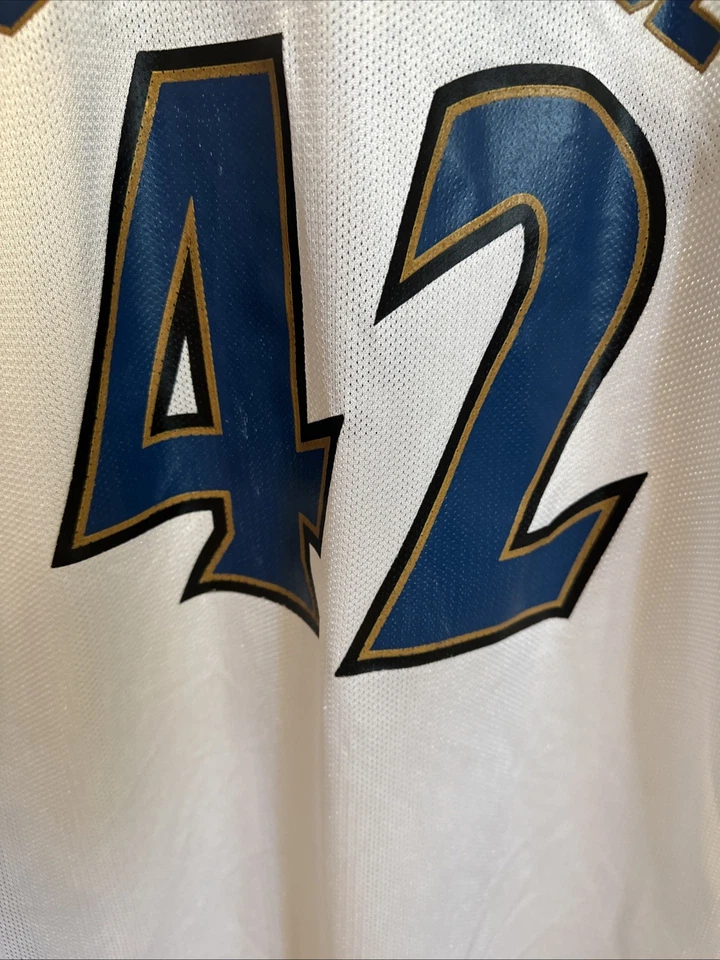 Винтажная мужская белая футболка Reebok 2XL NO42 Jerry Stackhouse Wizards баскетбол НБА - Изображение 2 из 4