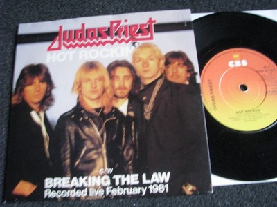 Judas Priest-Hot Rockin 7'' Vinyl-1981 UK-CBS Records-1153