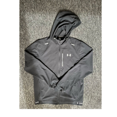 Under Armour Herren Trainingsjacke M schwarz mit Kapuze Polyester Neu von JD