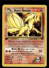 Pokemon Blaine's Ninetales First Edition 21 Gym Challenge Rare on eBay
