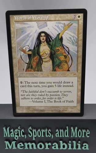 MTG Words of Worship Onslaught #61 Rare Magic The Gathering LP