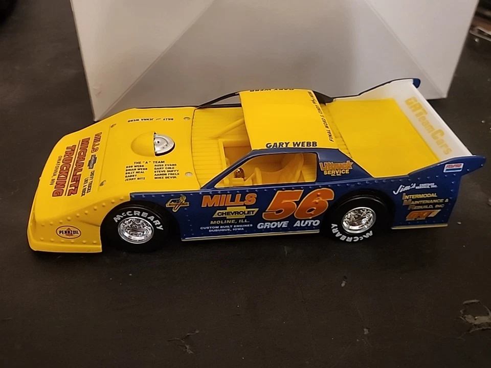 1997 Action 1/24 Платиновый No56 Gary Webb Outlaw Поздняя Модель Грязный Автомобиль Бесплатная ДОСТАВКА - Изображение 3 из 4