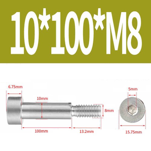 Shoulder Bolts - Stainless Steel A2 - Socket Allen Key - M5 M6 M8 M10 - Picture 77 of 100