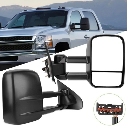 Power Side View Towing Mirrors Pair For 1997-2003 Ford F150 F250 Pickup Mirrors