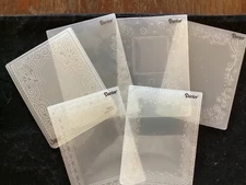 5 darice 1 sizzix embossing folders frames used