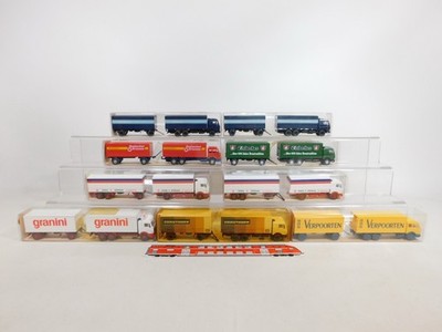 9x Wiking H0 1:87 Lkw Mb/Mercedes: Karstadt+Granini Etc S.G./Mint+Box #DF984-2