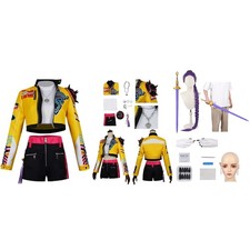 Kids/Adult K-P:DH Rumi Cosplay Costume Coat Girls Necklace Wig Nail Art Earring