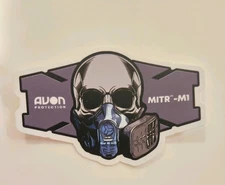 Avon - Skull and mask Decal Sticker