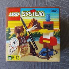 Lego System (Vintage) Indianer in Box, Lego 2845 in OVP (Versiegelt)