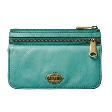 Fossil Womens OS Artsy Sustainable Staple Leather Explorer Flap Clutch Wallet