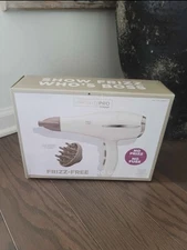 Conair Infiniti Pro Frizz Free White Hair Dryer Concentrator & Diffuser Included