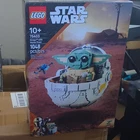 LEGO Star Wars 75403 Grogu with Hover Pram (1048 pcs) Display Stand & Plate