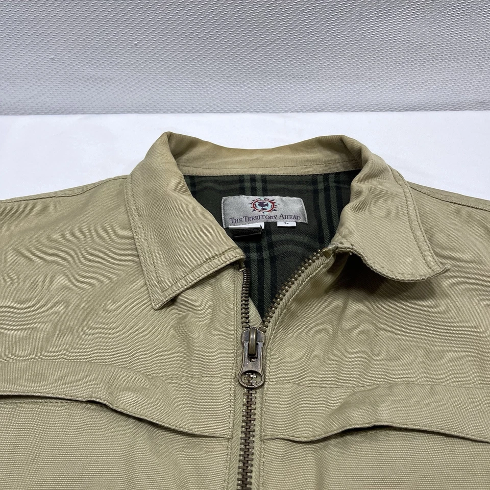Vintage Territory Ahead Barn Jacket Mens LargeFlannel Lined Chore Coat - Read - Image 2 of 4