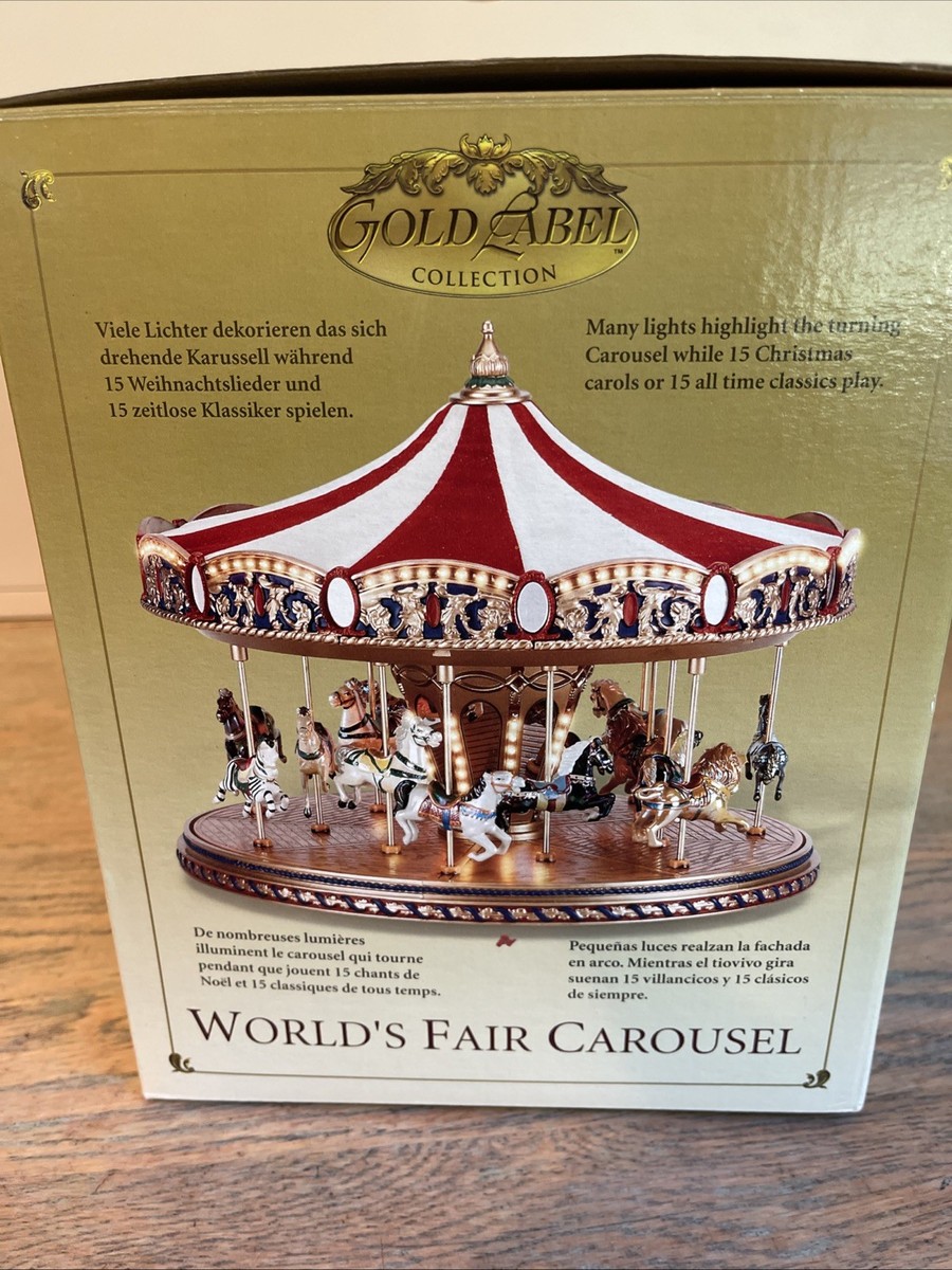 Mr. Christmas Gold Label World's Fair Carousel - Mint -Works