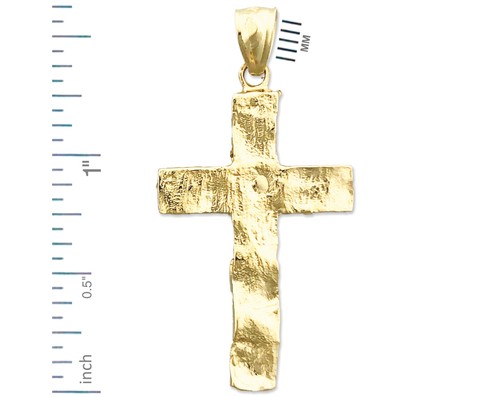 Colgante Cruz Pepita Oro 14K - Imagen 2 de 6
