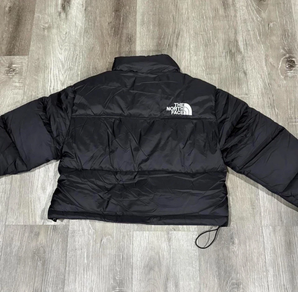 Chaqueta acolchada de plumón The North Face 1996 retro Nuptse 700 negra talla mediana para hombre Foto 3 de 4