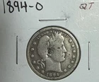 1894-O Barber Quarter -Historic Coin- Very Good-Looking Coin!!! L@@K!