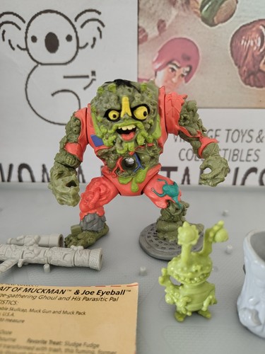Vintage TMNT Ninja Turtles Figure Muckmam & Joe Eyeball 1990 Complete Nr Mint - Picture 2 of 10
