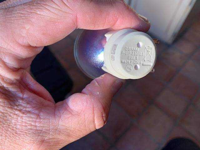 25897 Ersatzlampe OSRAM P-VIP 280/0.9 E20.8 für P-VIP 280/0.9 E20.8 - bulb only Osram