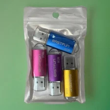 4Pack 8GB USB 2.0 USB Flash Drive EASTFUN Thumb Drives Memory Stick Pen Storage