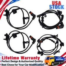 2-Pair Front & Rear ABS Wheel Speed Sensor for 2006-2010 Dodge Charger 3.5L 5.7L