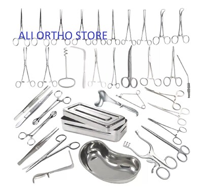 Hysterectomy Abdominal Surgery Set 62 Pcs Vaginal Hysterectomy Instruments CE