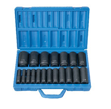 Grey Pneumatic 1319d 12 Drive 19 Piece Deep Length Fractional Master Set