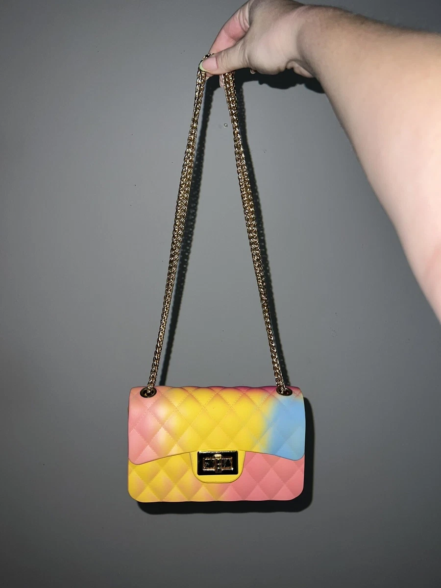 Women's Multi Color Quilted Mini Shoulder Bag W/Chain | eBay