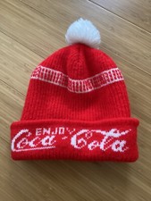 Vintage Coca Cola Pom Pom Beanie Made In The USA