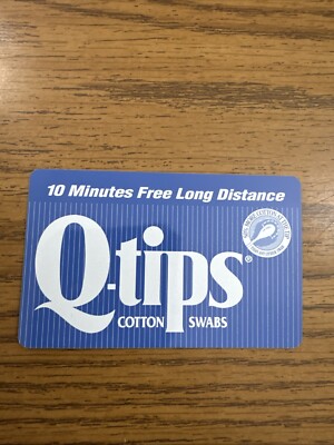 1998  Q-tips Sprint 10 Minutes Collector s Phone Card Vintage Advertisement