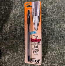 Vintage Pilot The Better Ballpoint Pen Black Ink Medium Point Japan NOS