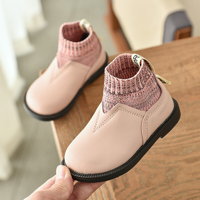 Baby Girls Leather Boots Winter New 