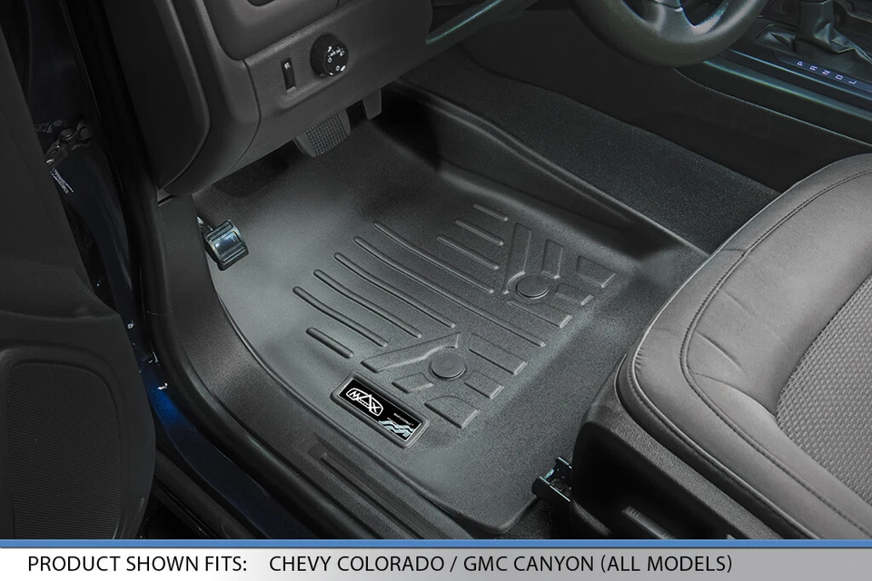 SMARTLINER Custom Fit Floor Mats 1st Row 2015-2022 Chevy Colorado GMC Canyon — 第 2/4 张图片