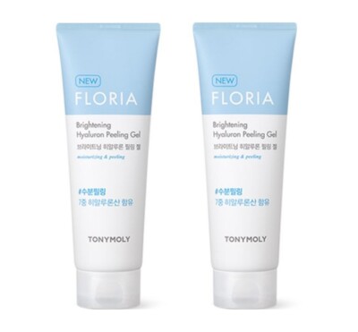 TONYMOLY Floria Brightening Hyaluron Peeling Gel | 170ml x 2 | Sanftes Peeling