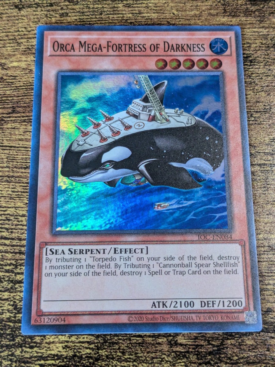 Yugioh Orca Mega-Fortress of Darkness IOC-EN084 Super Rare 25th