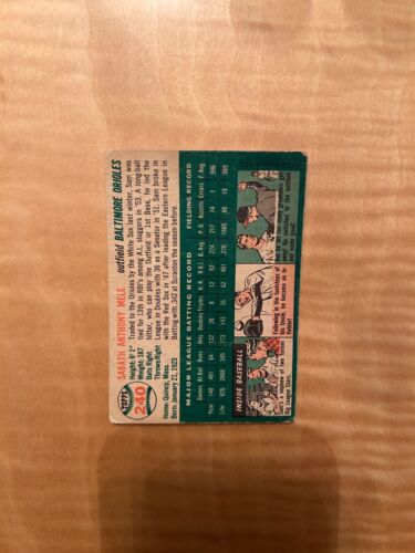1954 TOPPS BASEBALL #240 SAM MELE!! SPEDIZIONE 1€!! - Foto 2 di 2
