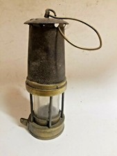 Brass Patterson & Co. Miner's Safety Lamp 