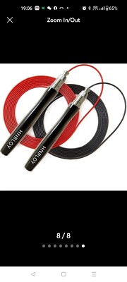 HNRLOY Speed Jump Rope for Working Out, Crossfit Jump Rope for Adults Men Women