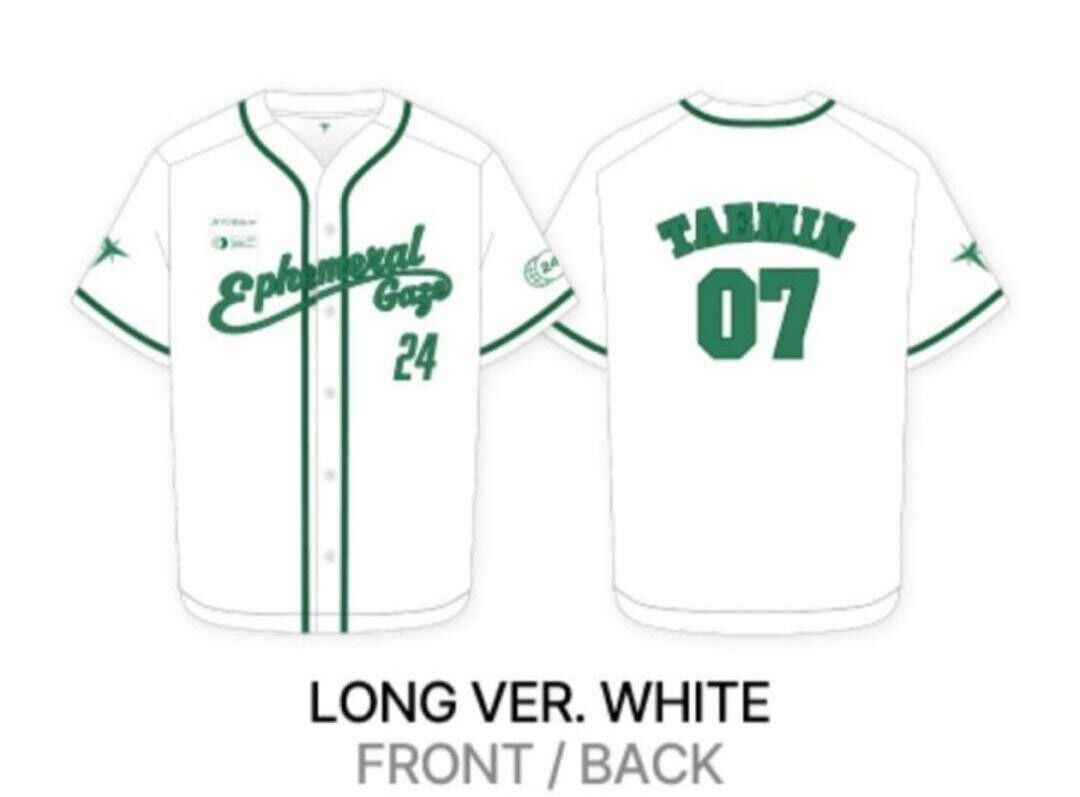 SHINee TAEMIN Ephemeral Gaze Baseball Jersey Uniform Long SHINee TAEMIN Ephemeral Gaze Baseball Jersey Uniform Long