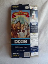 Vintage The Wizard of Oz 5 Oz. Dixie Kitchen Paper Cups, Box Only, No Cups