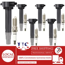 6Pcs Ignition Coil and Iridium Spark Plug Kit For 2006-2010 Dodge Charger 2.7L